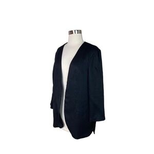NWT Harlow & Graham Womens Black Blazer Open Front Size XL‎